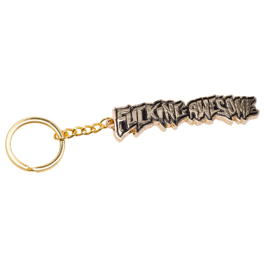Fucking Awesome Fucking Awesome FA Stamp Gold Keychain | The Vines