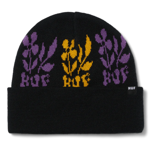 HUF HUF Blossom Beanie Hat | Black | The Vines