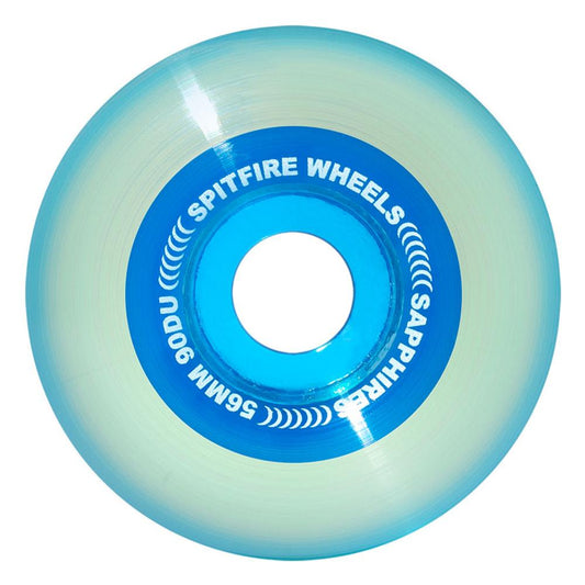 Spitfire Wheels Spitfire Soft 90D Sapphire Radial Blue Skateboard Wheels | 56mm Wheels | The Vines