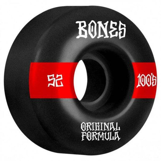 Bones Bones 100's #14 V4 Black Wide Skate Wheels | 52mm Wheels | The Vines