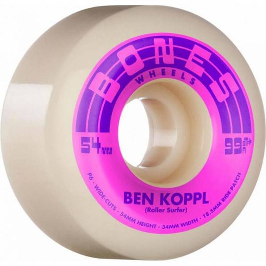 Bones Bones STF V6 Koppl Rollersurfer Skate Wheels | 99A 54mm Wheels | The Vines