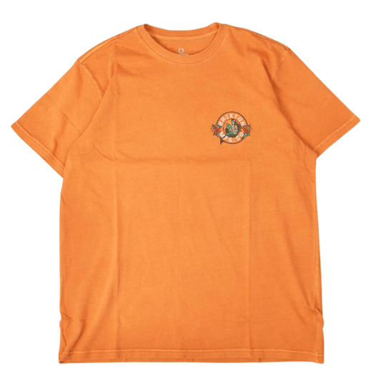 Brixton Brixton Geneva T-Shirt | Paradise Orange Worn Wash Tees | The Vines
