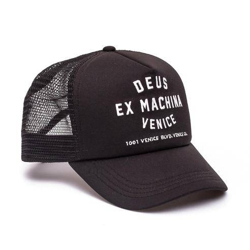 Deus Ex Machina Deus Ex Machina Venice Address Trucker Cap | Black Caps | The Vines