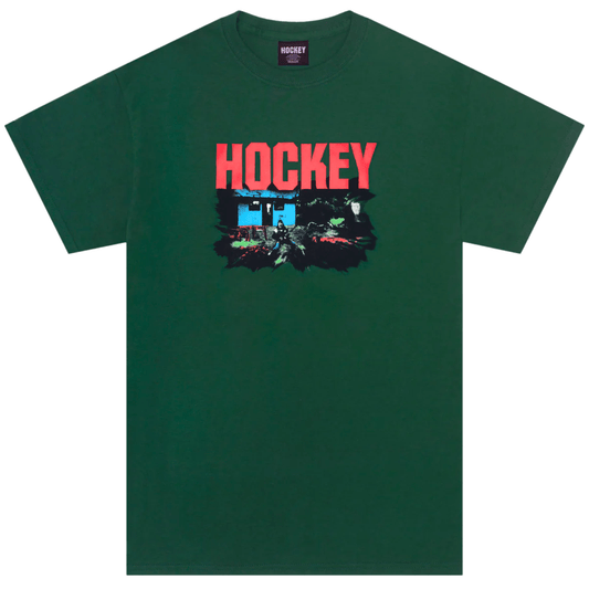 Hockey Hockey Raw Milk T-Shirt | Forest Green Tees | The Vines