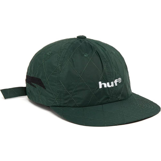 HUF HUF Lightning Quilted 6 Panel Hat | Forest Green Caps | The Vines