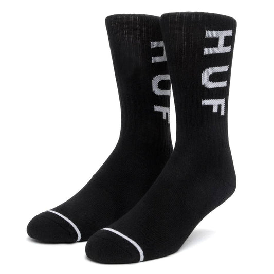 HUF HUF Essentials OG Logo Sock | Black Socks | The Vines