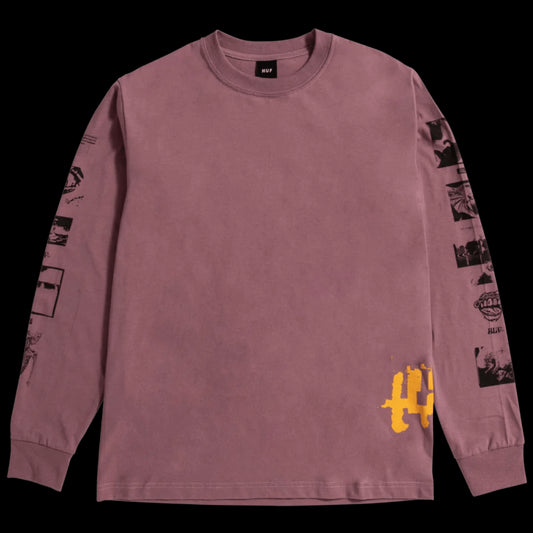 HUF HUF Outer Limits Long Sleeve T-Shirt | Mauve Tees | The Vines