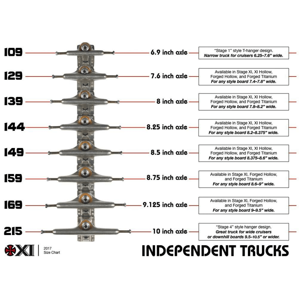 Independent Independent Stage 11 Polished Skateboard Trucks Pair | 139mm Trucks | The Vines