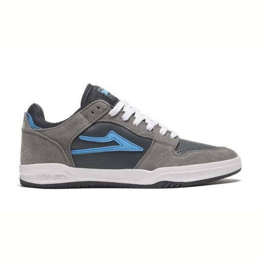 Lakai Lakai Telford Low Suede Skate Shoe | Grey & Blue Shoes | The Vines