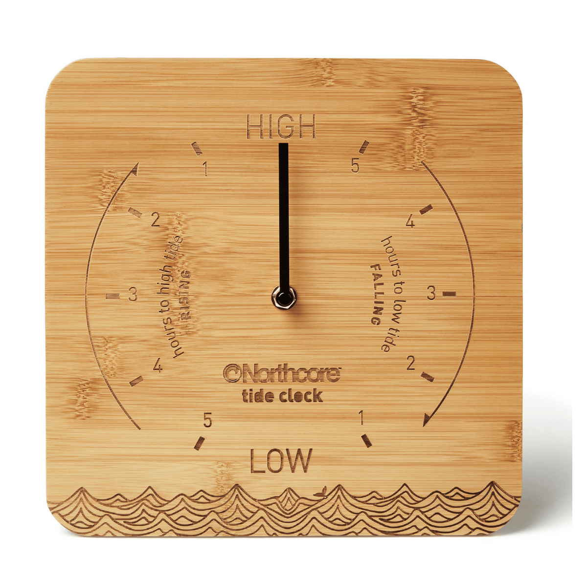 Northcore Northcore Bamboo Tide Clock | Wall Mounted Clocks | The Vines