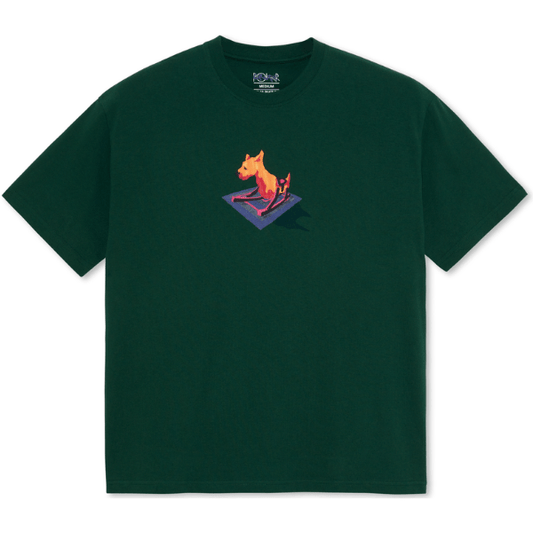 Polar Polar Skate Co Dog T-Shirt | Dark Green Tees | The Vines