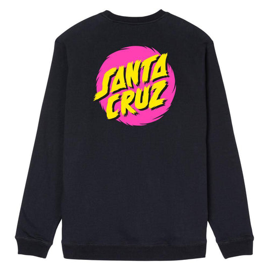 Santa Cruz Santa Cruz Style Dot Crew | Black Crews | The Vines