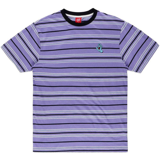 Santa Cruz Santa Cruz Custom Mini Hand Stripe T-Shirt | Digital Lavender Stripe Tees | The Vines