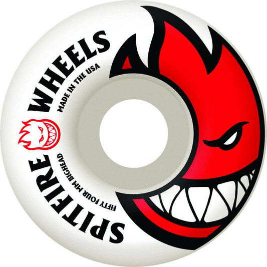 Spitfire Wheels Spitfire Bighead Skateboard Wheels 99D White & Red | 52MM Wheels | The Vines