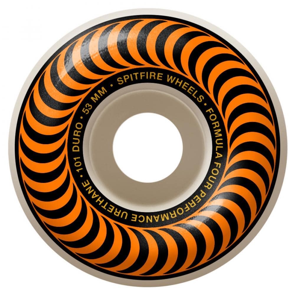 Spitfire Wheels Spitfire Formula Four Classic 99 Orange Skateboard Wheels | 53mm Wheels | The Vines