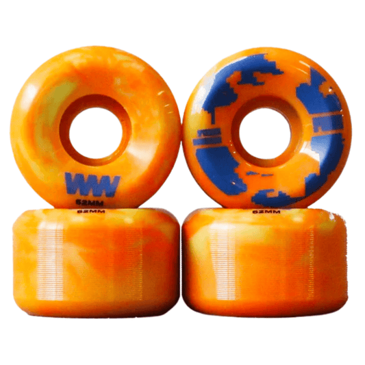 Wayward Wayward Swirls Skateboard Wheels Orange | 52mm Wheels | The Vines