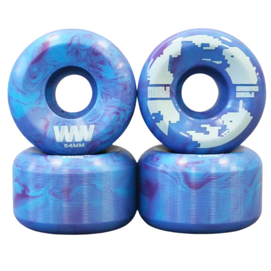 Wayward Wayward Swirl Formula Turquoise and Purple Skateboard Wheels | 54mm | The Vines