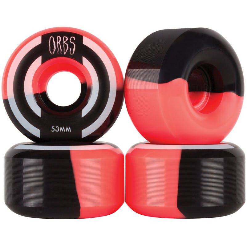 Welcome Skateboards Welcome Skateboards Orbs Apparitions Splits Coral & Black Wheels | 53mm Wheels | The Vines